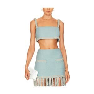 Alexis Beaded Blue Ronja Size L Top